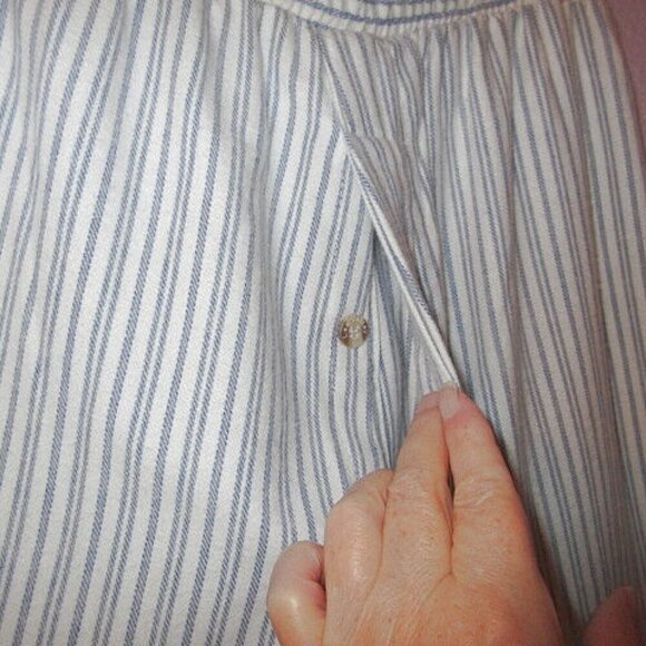 Lee Valley Ireland Men Flannel Pajamas Size L Lounge Relaxed Button Fly 2 Piece - Picture 9 of 12